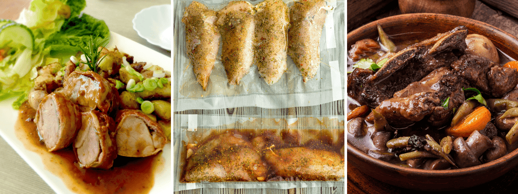 Zapakuj próżniowo naczynie z sosem