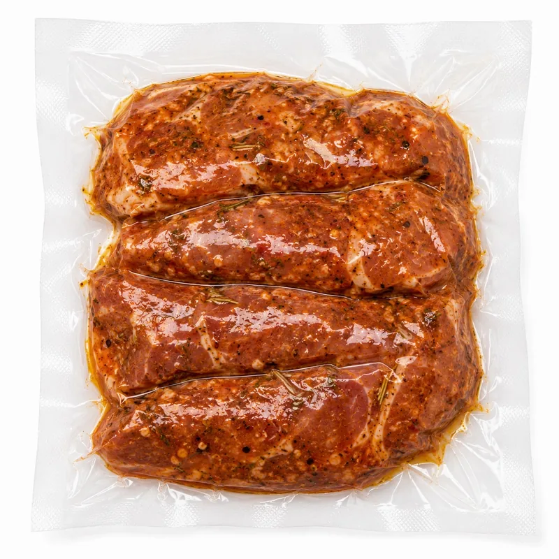 Marinated mięsos conditionnées sous vide